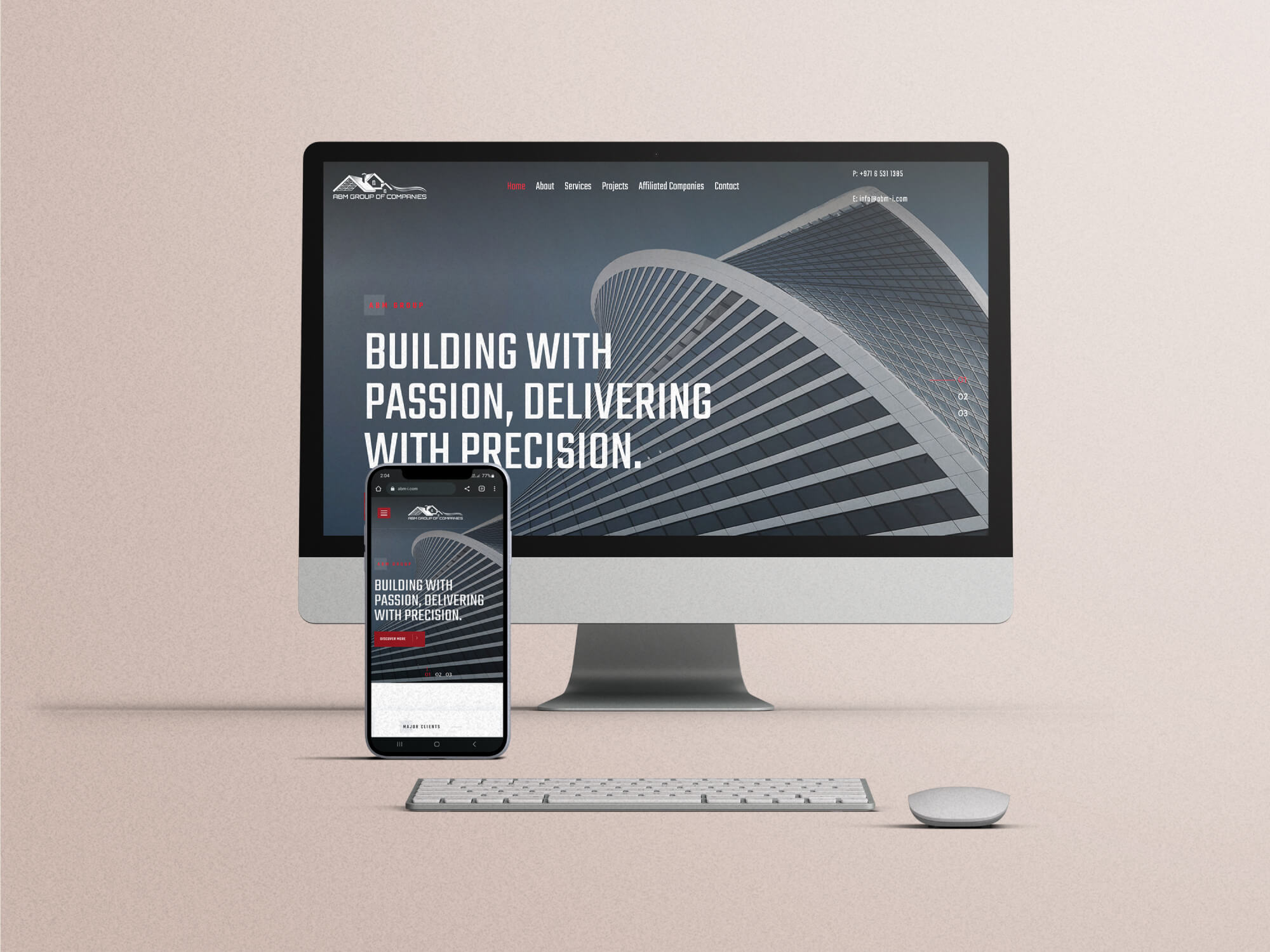 ABM Group Of Companies Website By Freelance Web Designer Sajid Sulaiman
