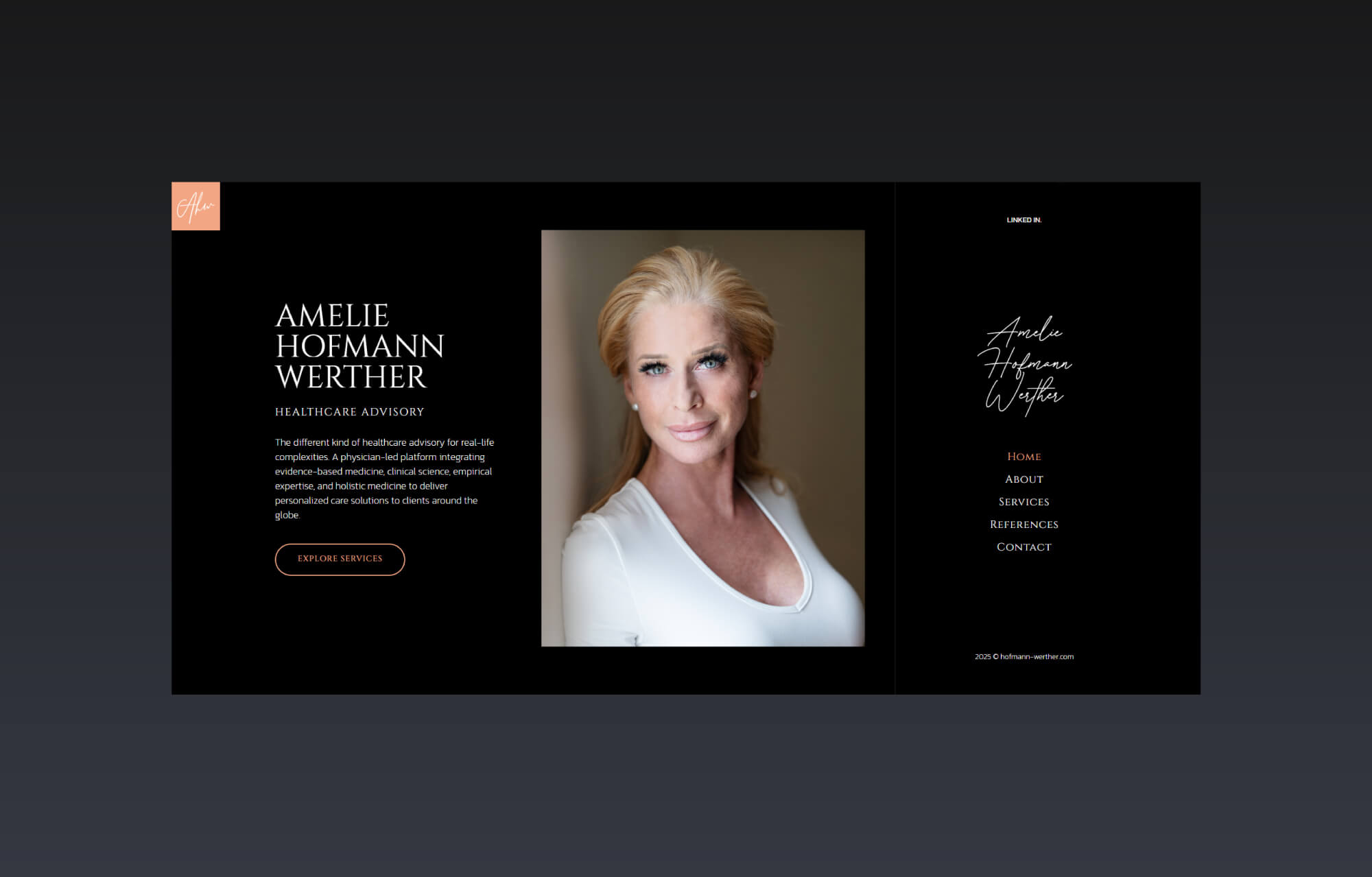 Amelie Hofmann Werther Website By Freelance Web Designer Sajid Sulaiman