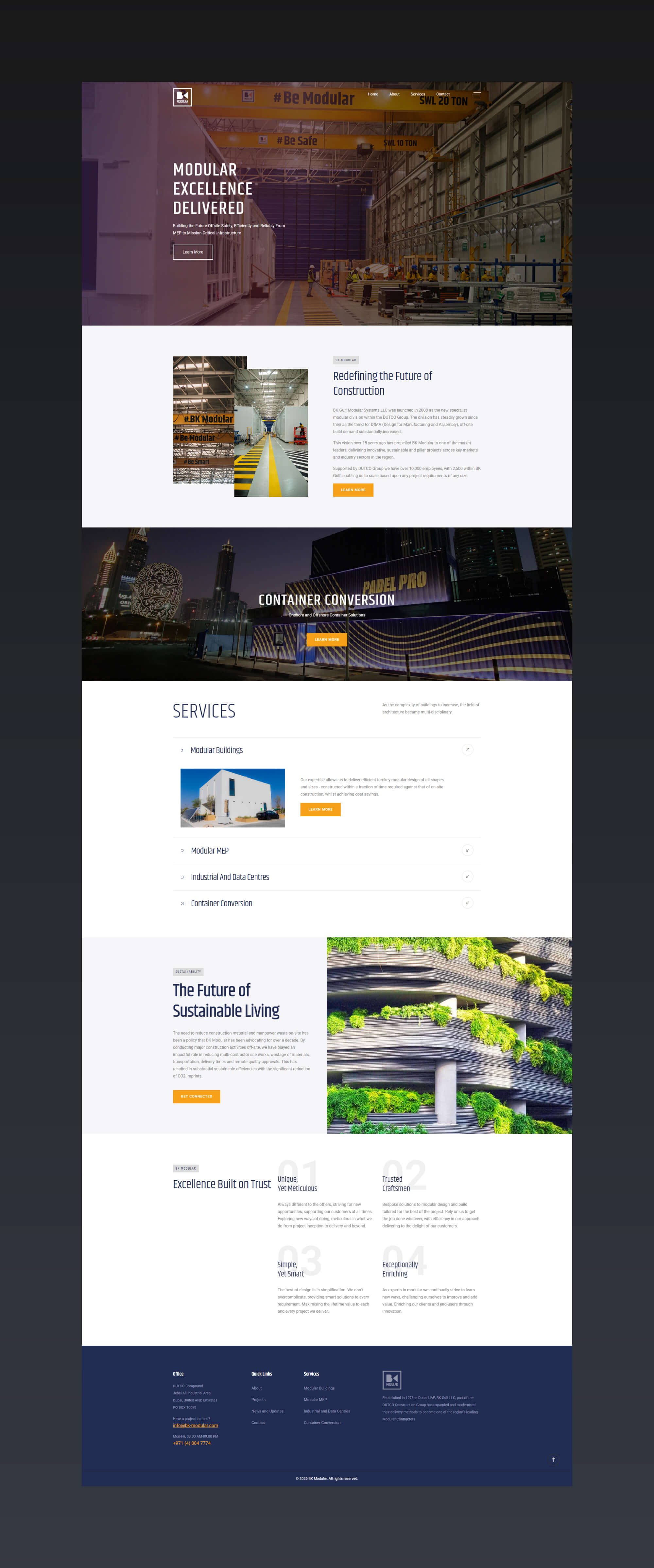 BK Modular Website By Freelance Web Designer Sajid Sulaiman
