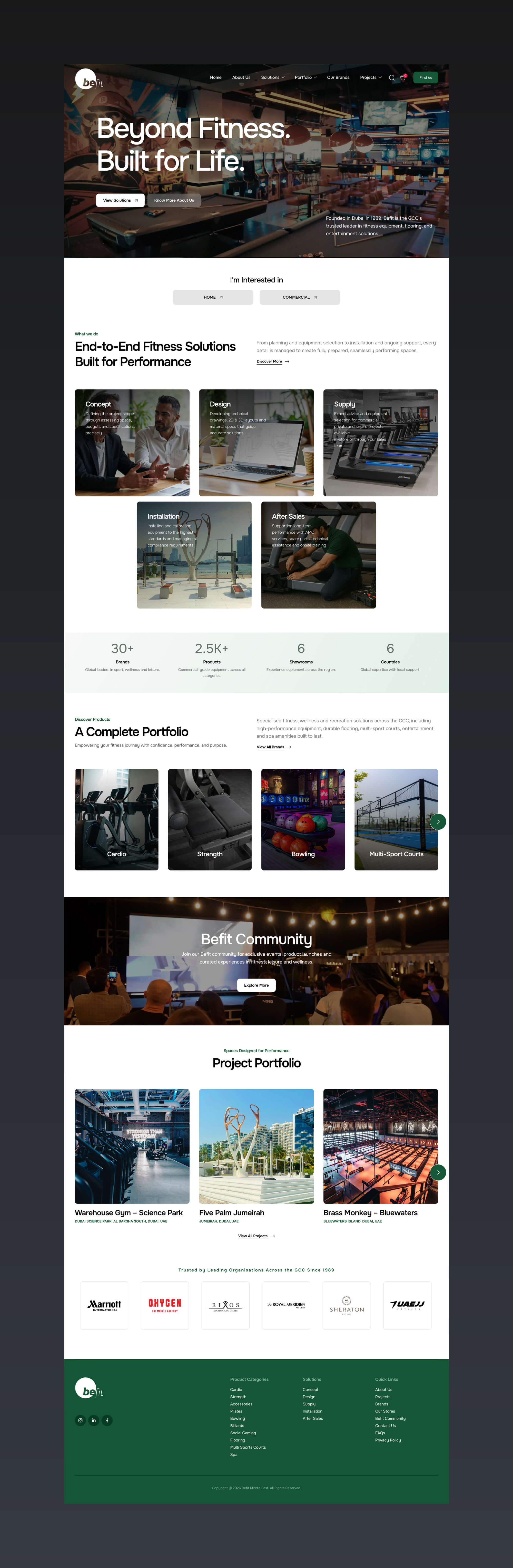 Befit website by freelance web designer Sajid Sulaiman