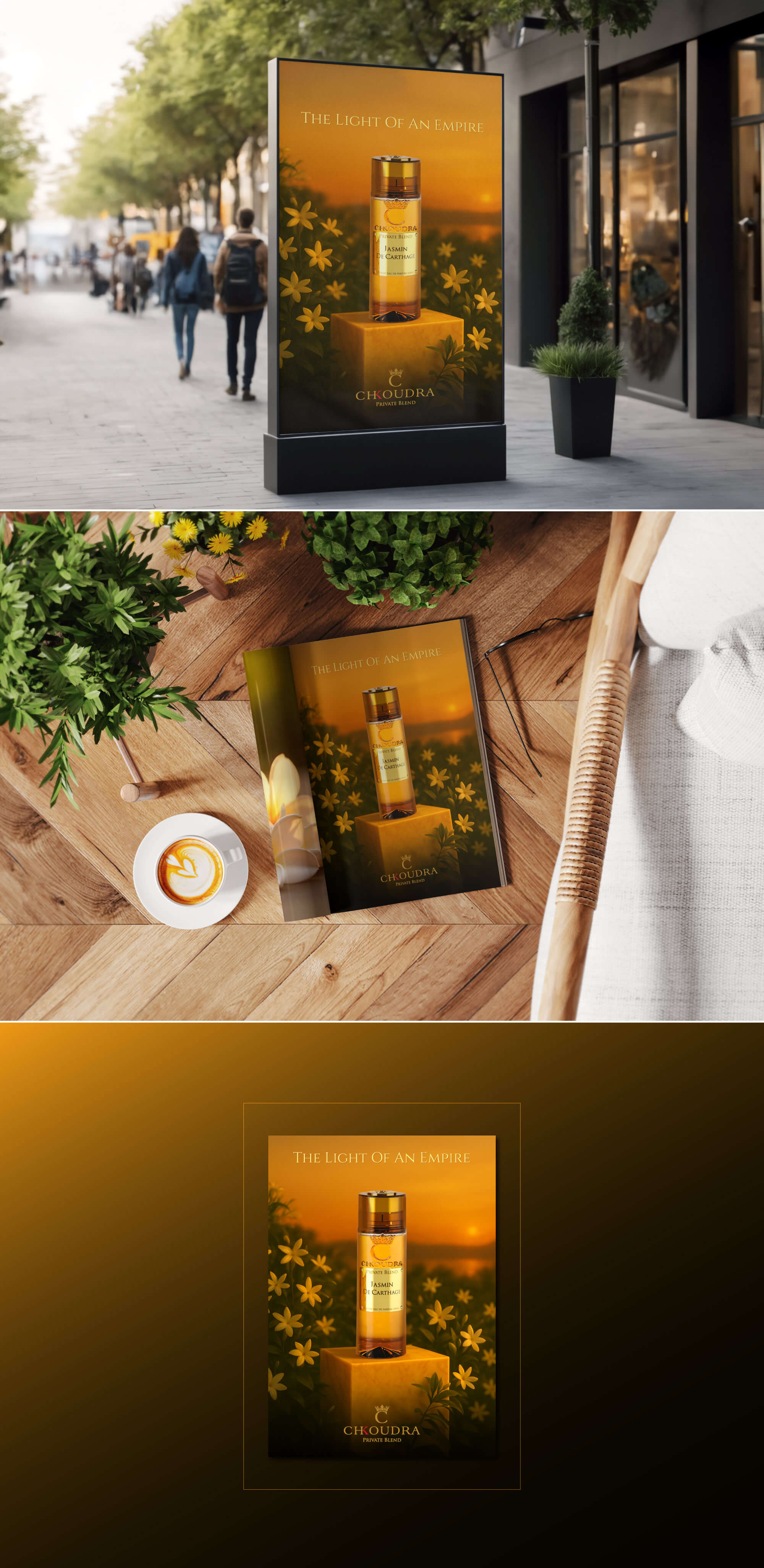 Chkoudra Private Blend - Jasmin De Carthage - Ad Design by Sajid Sulaiman