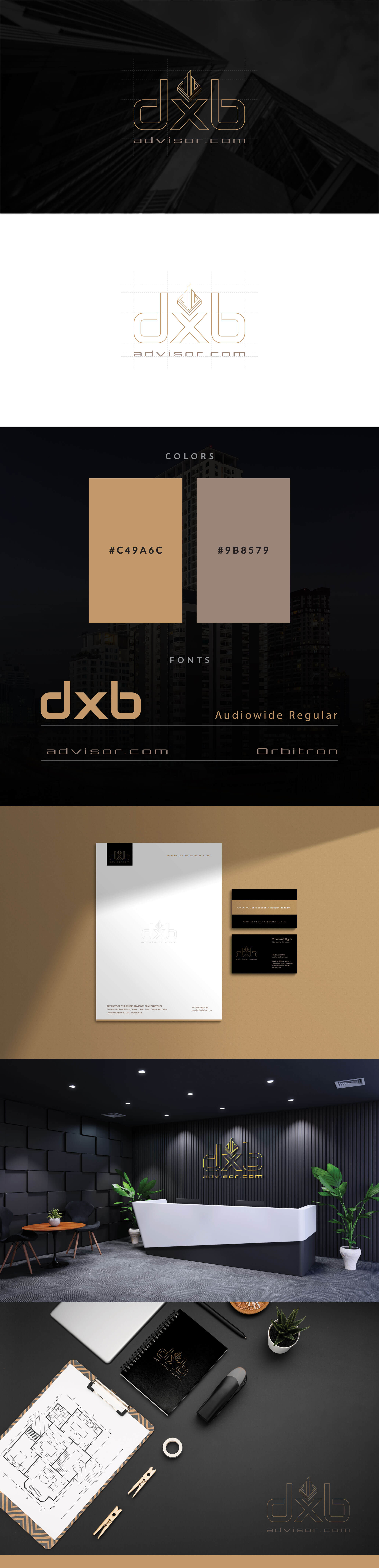 DXB ADVISOR Logo by SAJID SULAIMAN