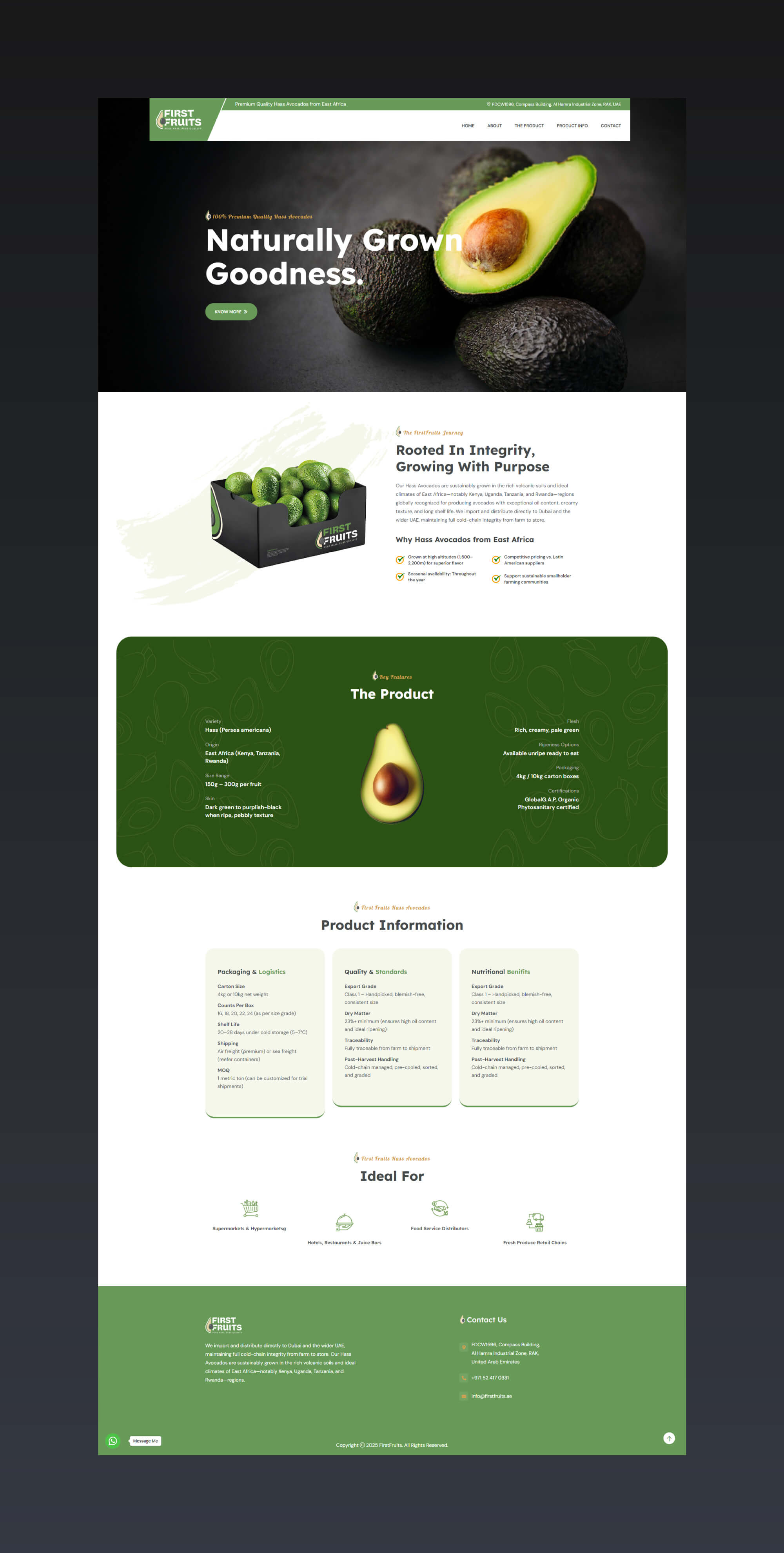 First Fruits Website By Freelance Web Designer Sajid Sulaiman