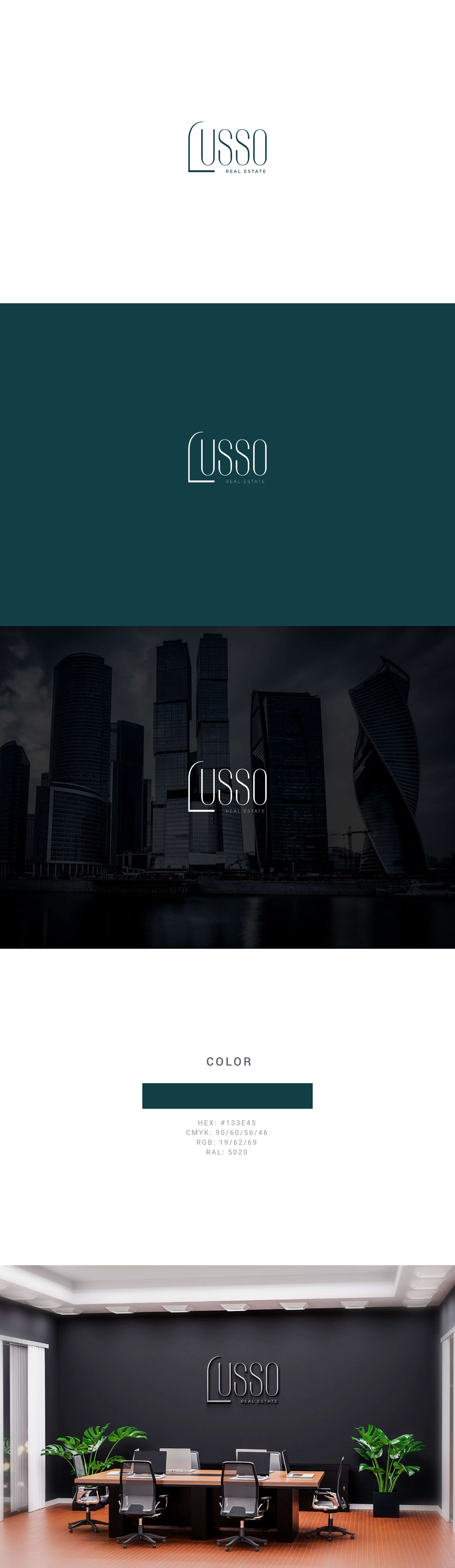 Lusso Real Estate Logo by SAJID SULAIMAN