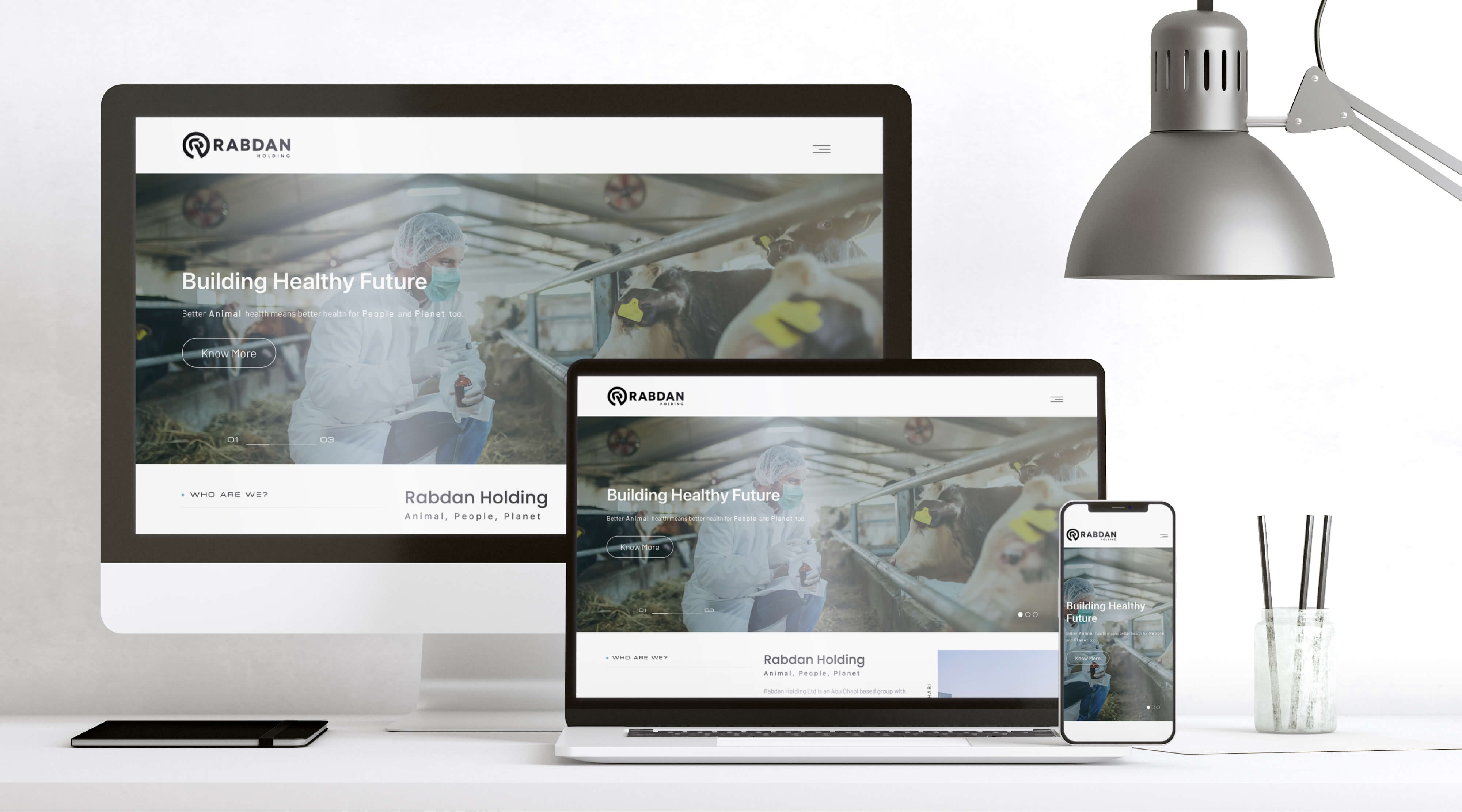 Rabdan Holding website by freelance web designer Sajid Sulaiman