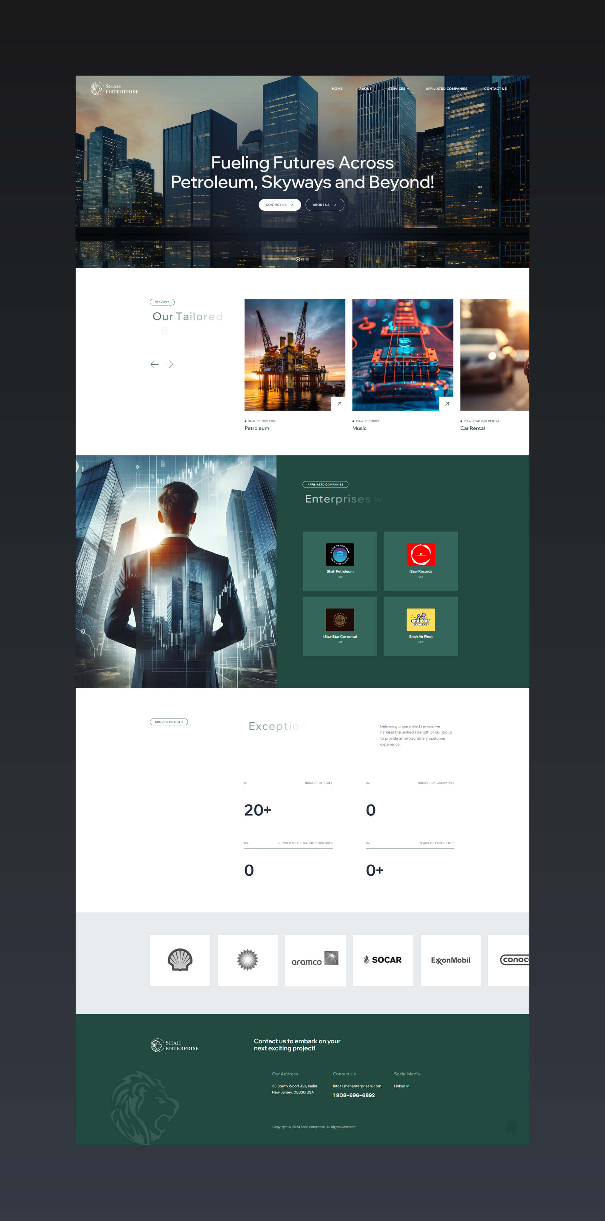 Shah Enterprise Website By Freelance Web Designer Sajid Sulaiman