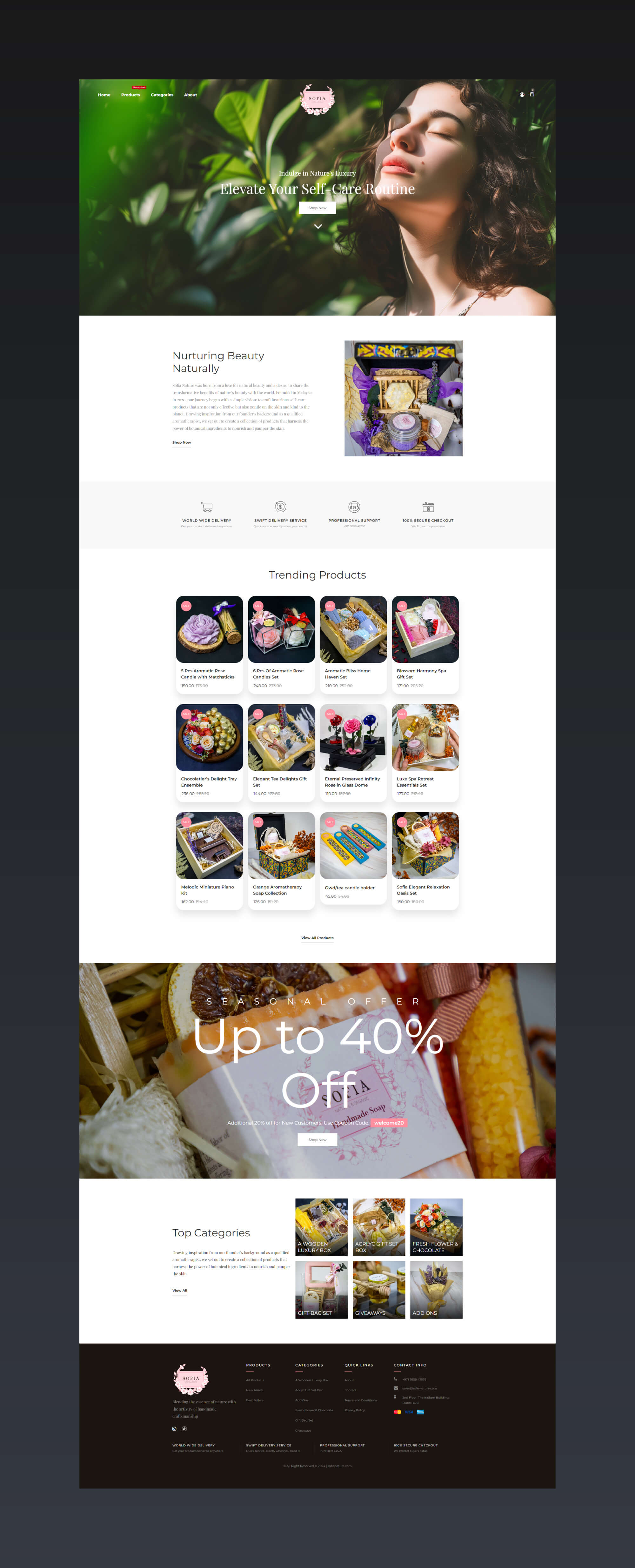 Sofia Nature Website By Freelance Web Designer Sajid Sulaiman