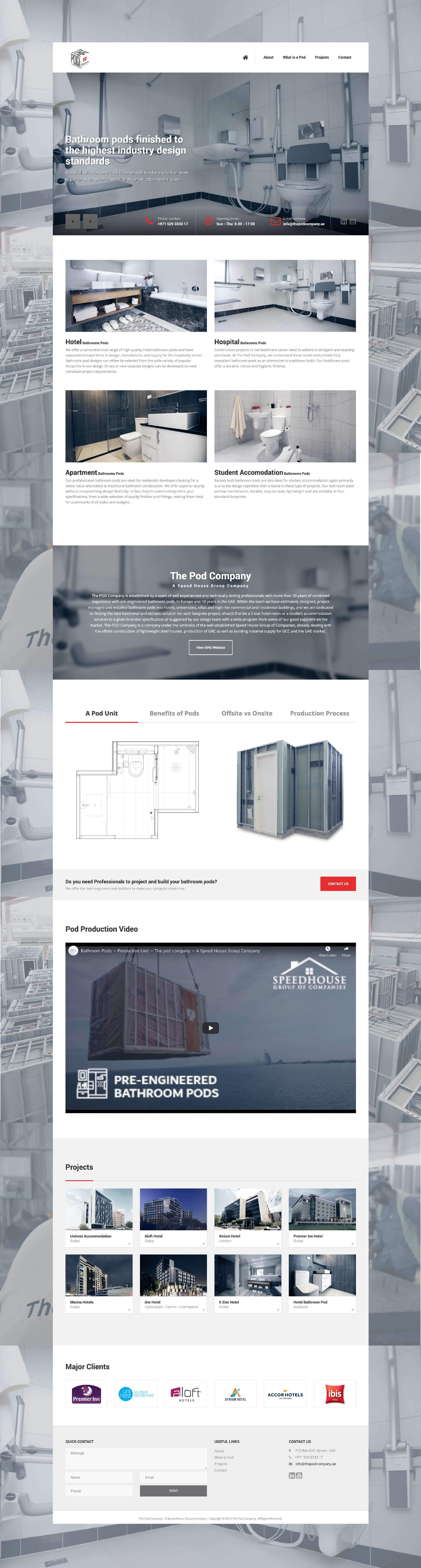 The Pod Company website by freelance Web designer Sajid Sulaiman