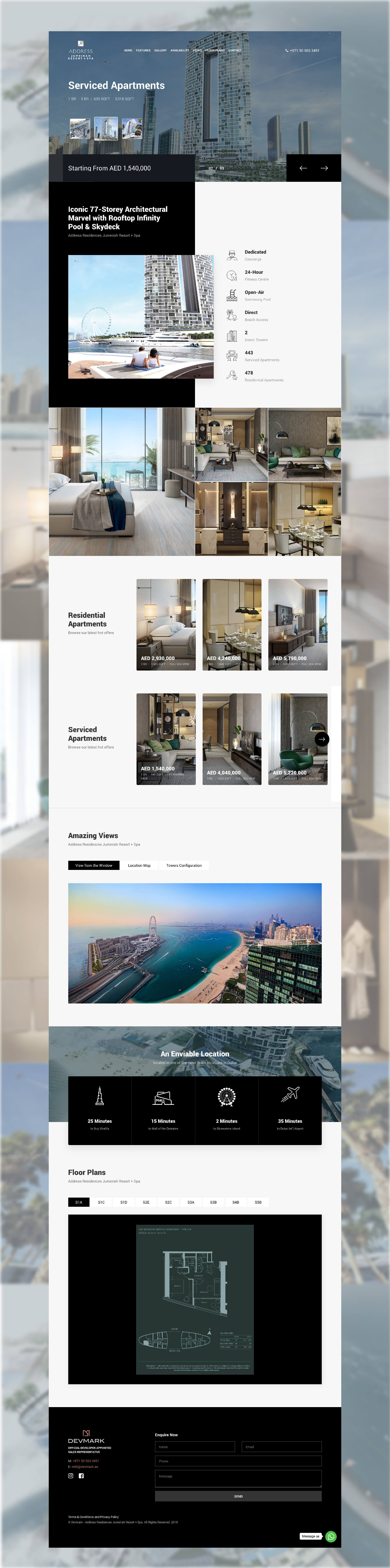 Address Jumeirah Website by Sajid Sulaiman Freelance Web Designer in Dubai