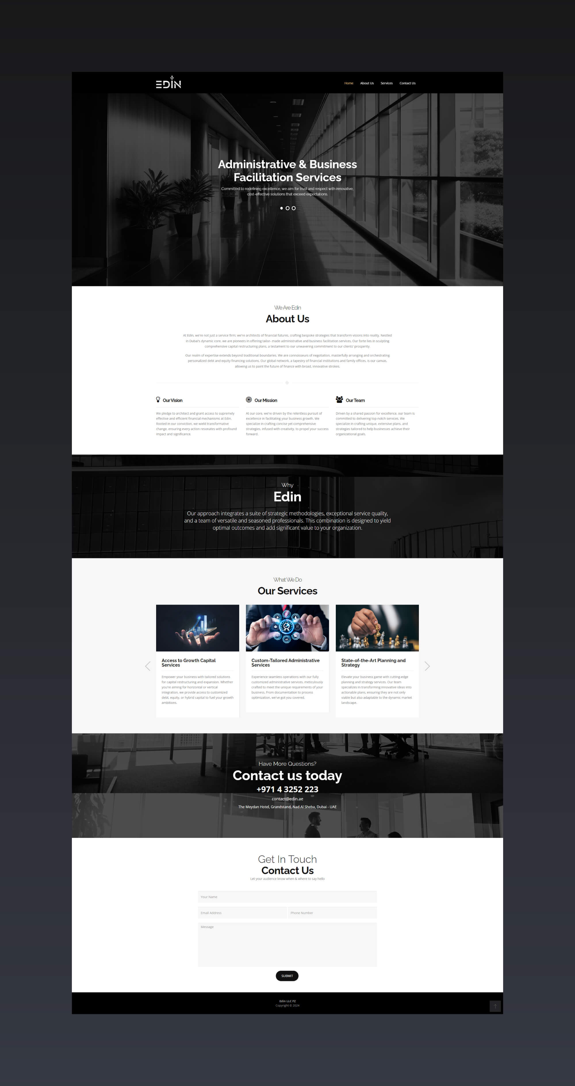 Edin Website By Freelance Web Designer Sajid Sulaiman
