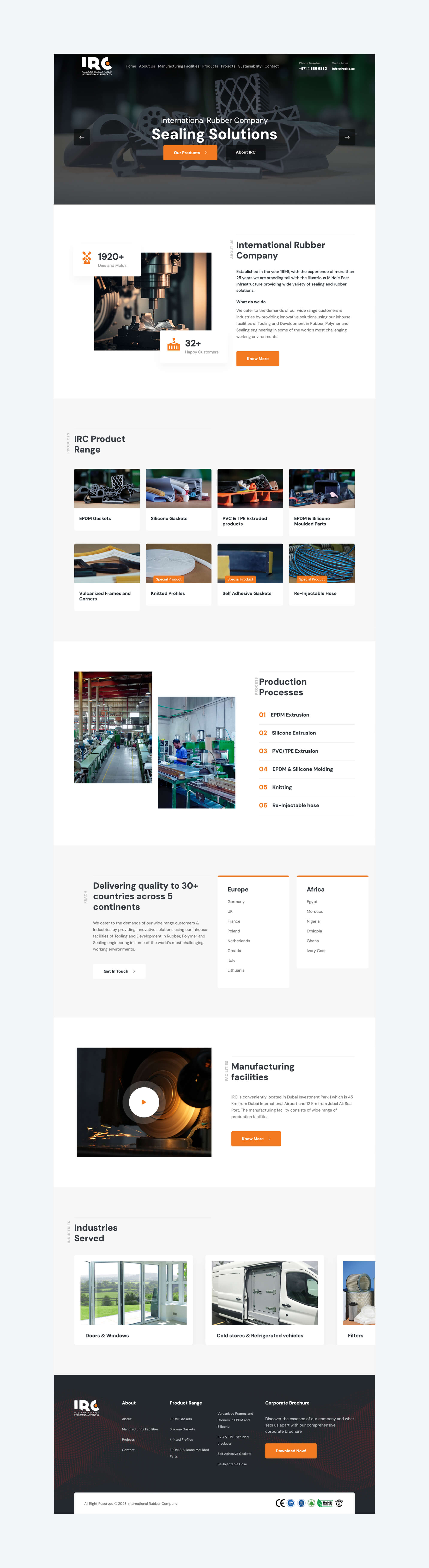 IRC Website By Freelance Web Designer Sajid Sulaiman