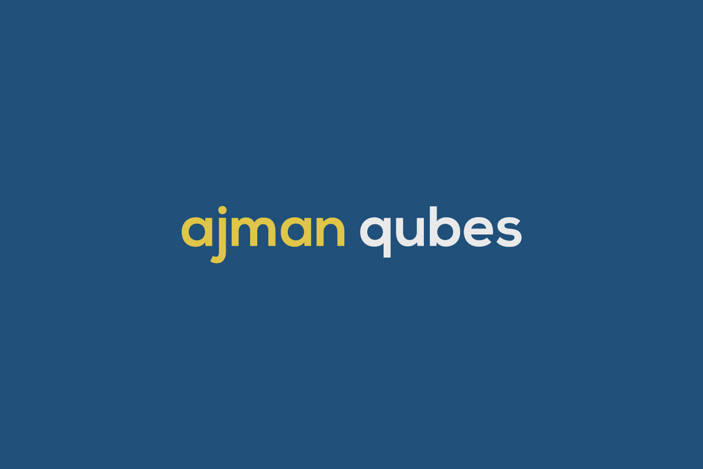 Ajman Qubes Logo by SAJID SULAIMAN