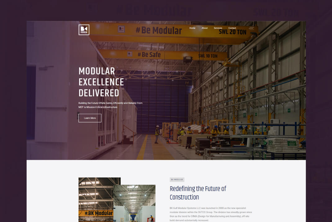 BK Modular Website By Freelance Web Designer Sajid Sulaiman
