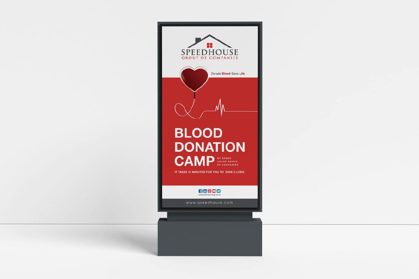 Blood Donation Camp ad by Sajid Sulaiman