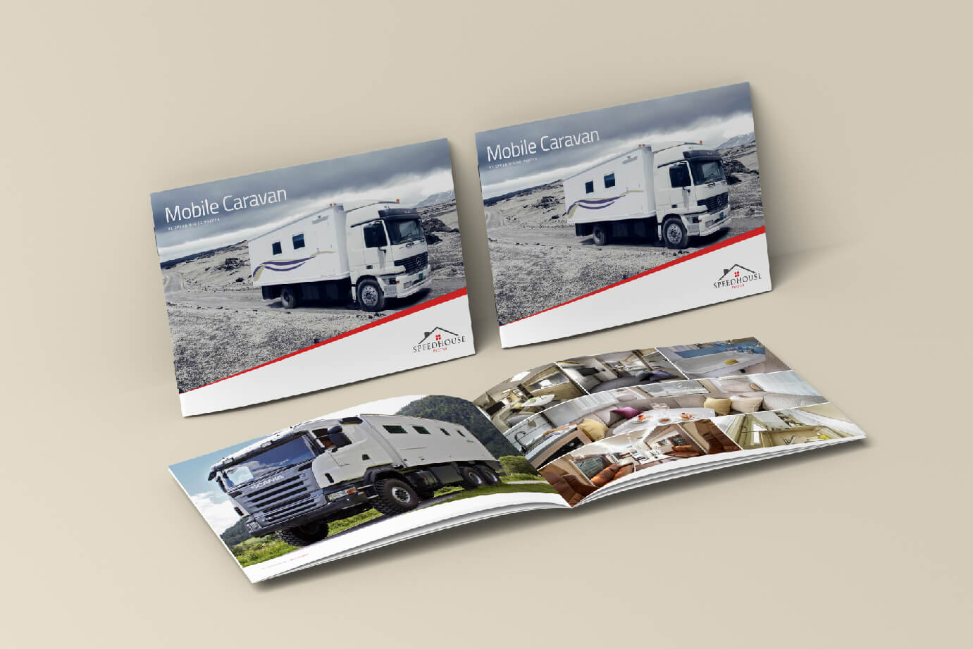 Mobile Caravan Brochure design By Freelance Graphic Designer Sajid Sulaiman