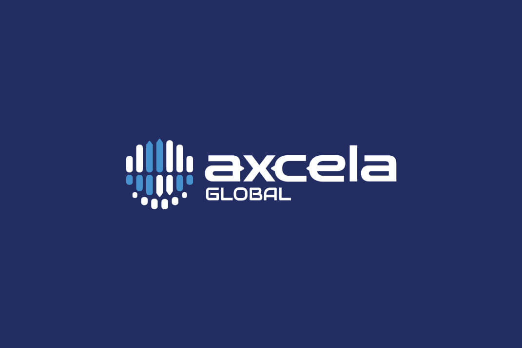 Axcela Global Trading logo design by freelance graphic designer Sajid Sulaiman 